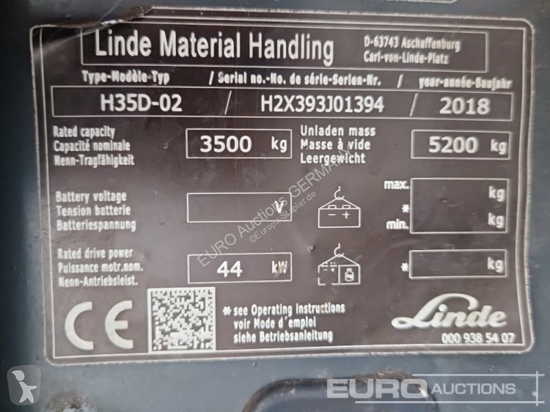 Carretilla elevadora Linde H35D-02