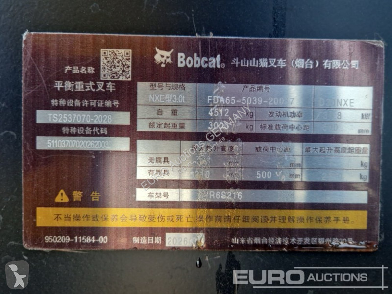 Bobcat D30NXE Forklift