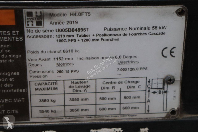 Hyster H4.0FT5 Forklift