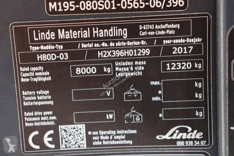 Carretilla elevadora Linde H80D-03