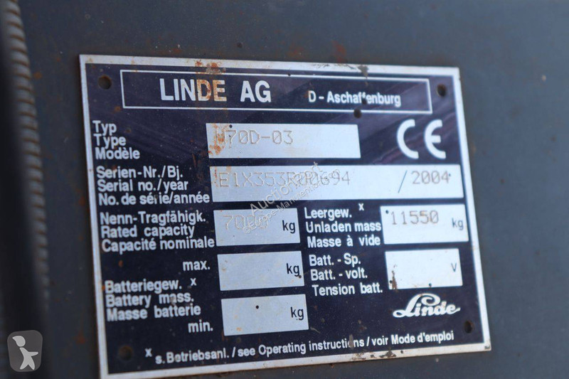 Carretilla elevadora Linde H70D-03