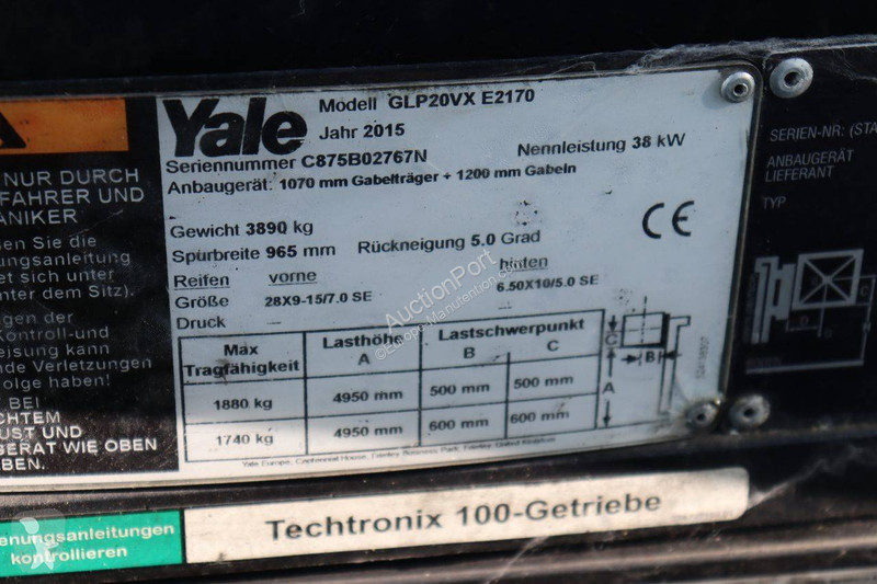 Carretilla elevadora Yale GLP20VX-E2170