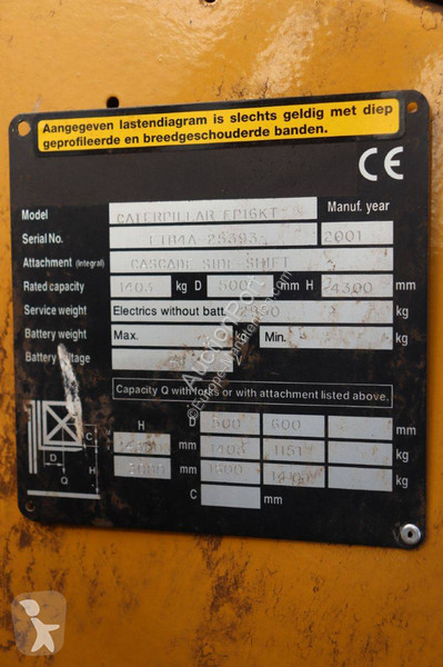 Carretilla elevadora Caterpillar EP16KT