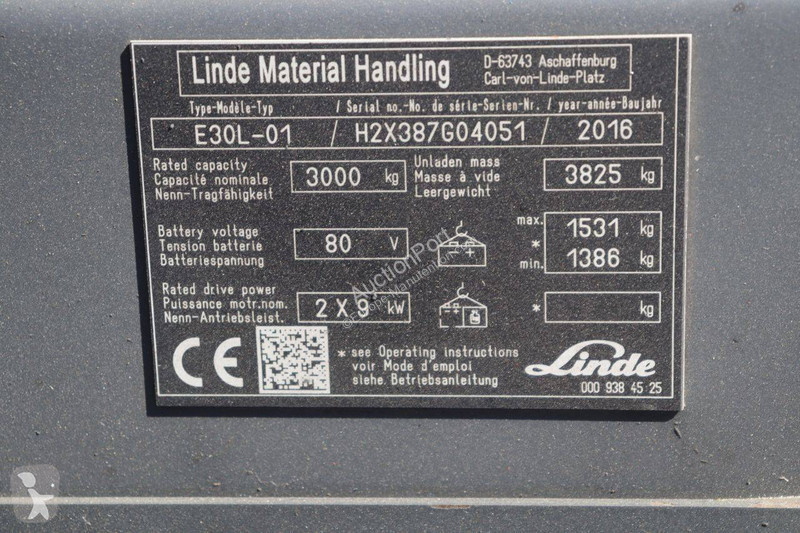 Carretilla elevadora Linde E30L-01