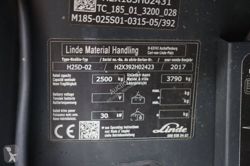 Empilhador elevador Linde H25D-02
