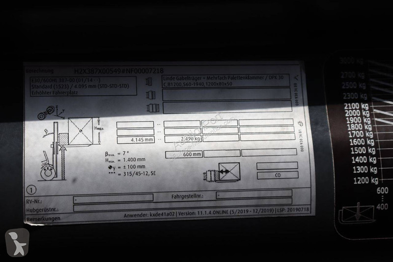 Stivuitor Linde E30HL-01/600