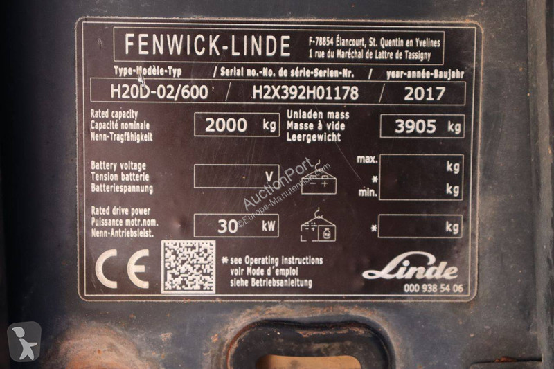 Vysokozdvižný vozík Linde H20D-02/600