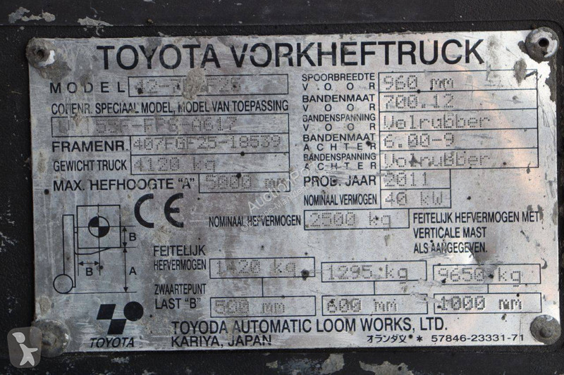 Stivuitor Toyota 42-7FGF25