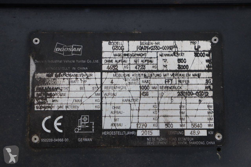 Doosan G30G Forklift