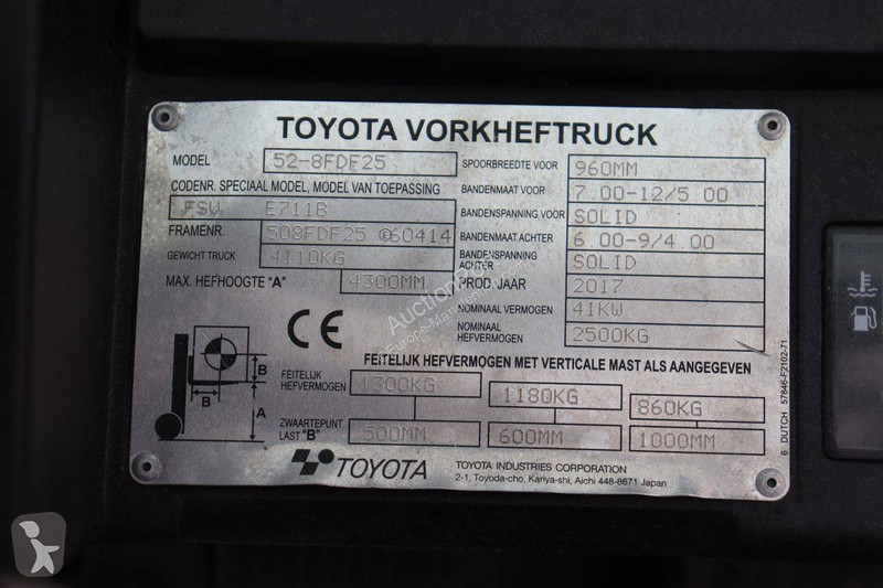Carretilla elevadora Toyota 52-8FDF25