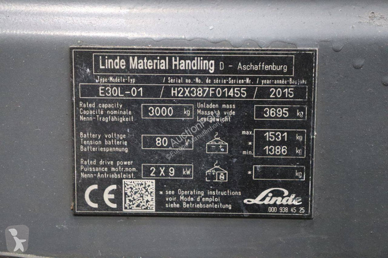 Chariot élévateur Linde E30L-01