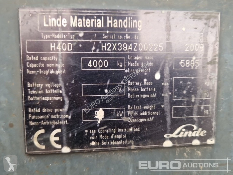 Chariot élévateur Linde H40D