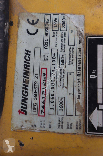 Chariot élévateur Jungheinrich DFG 16G-379 2T