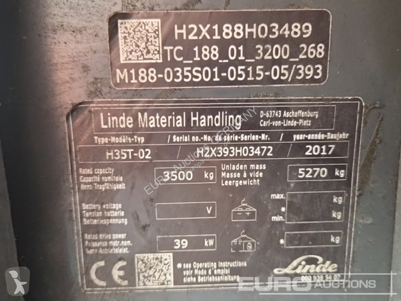Vysokozdvižný vozík Linde H35T-02