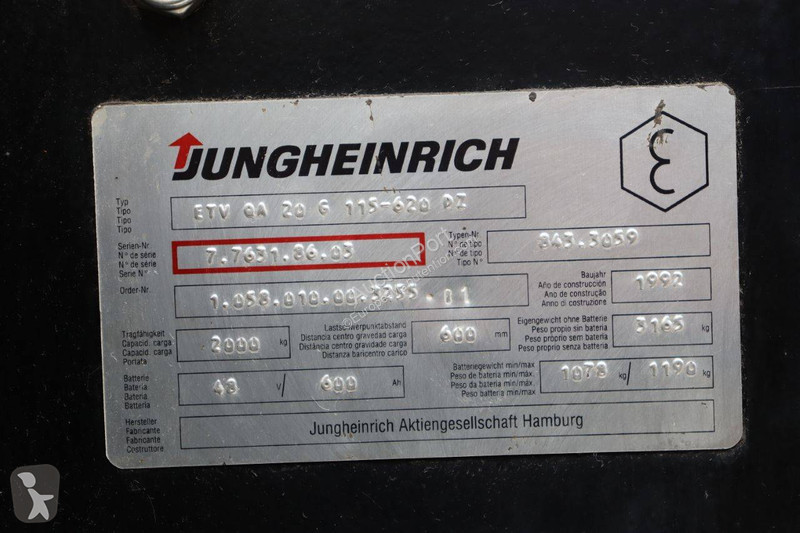 Heftruck Jungheinrich ETV QA 20G