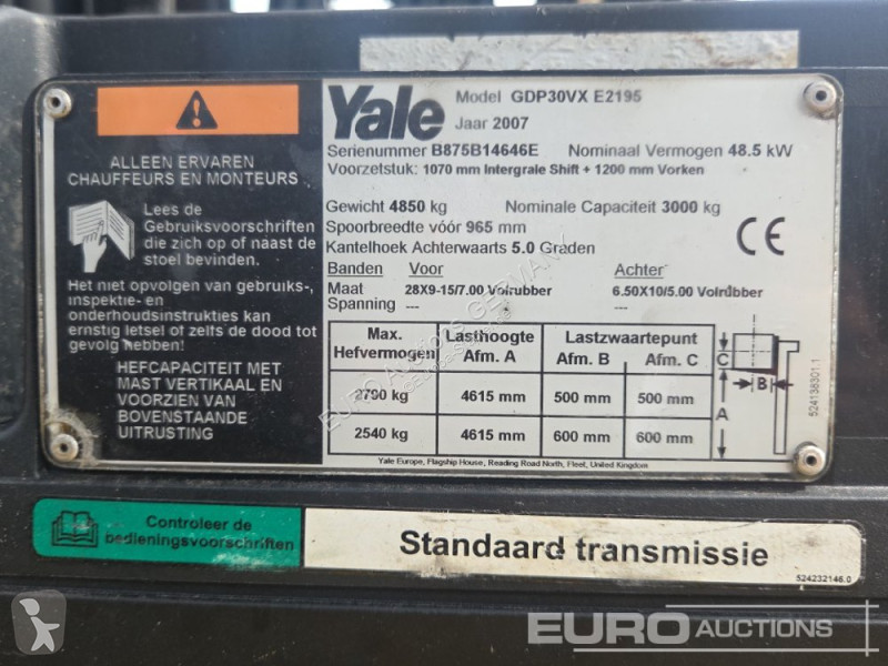 Навантажувач вилковий Yale GDP30VX