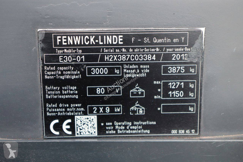 Carretilla elevadora Fenwick E30-01