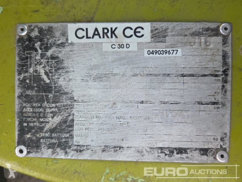 Carretilla elevadora Clark C30D