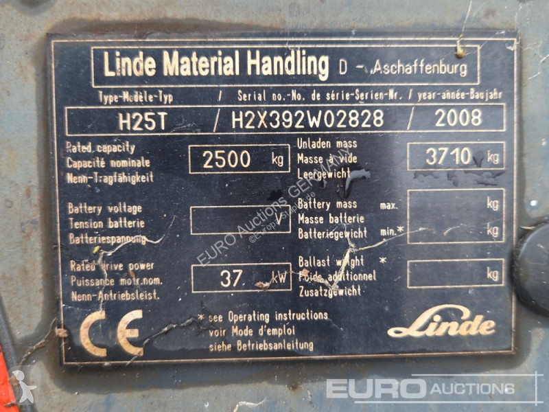 Chariot élévateur Linde H25 T