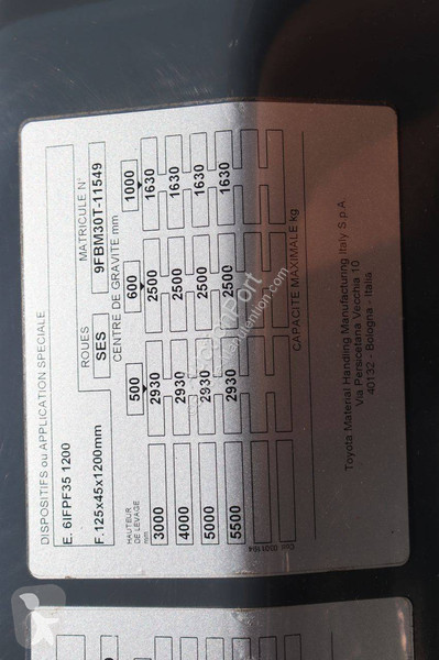 Vysokozdvižný vozík Toyota 9FBM30T