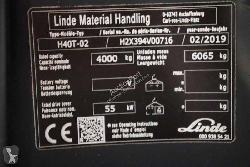 Chariot élévateur Linde T-02