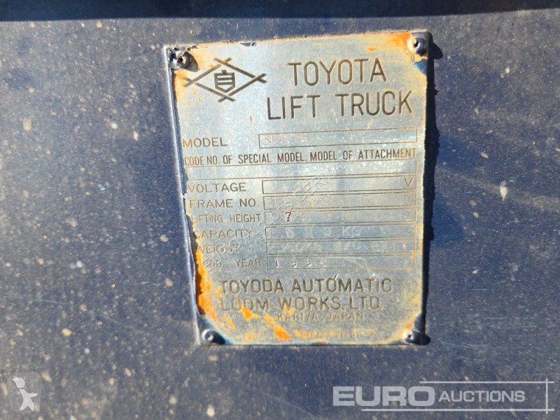 Chariot élévateur Toyota 3FB15