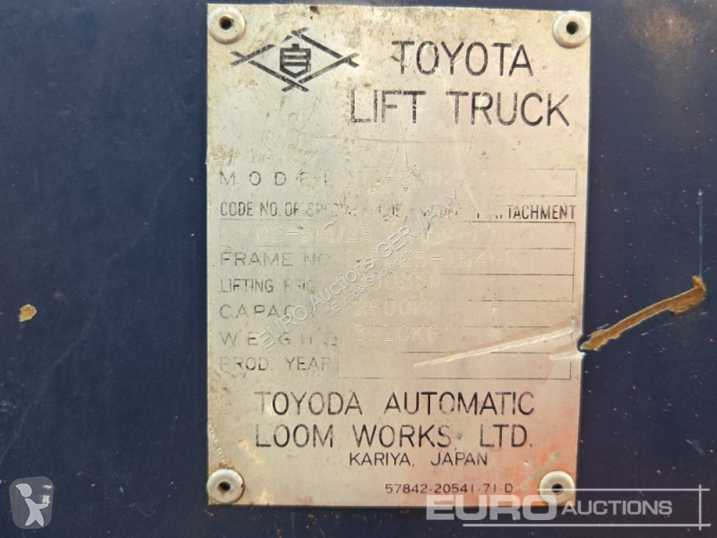 Chariot élévateur Toyota 02-5FD25