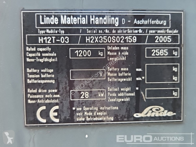 Chariot élévateur Linde H12T-03