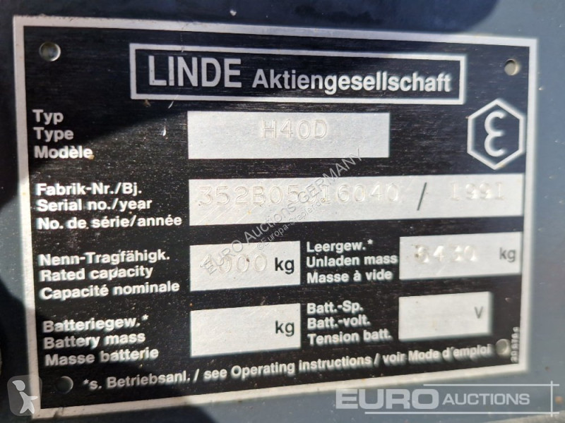 Carretilla elevadora Linde H40D