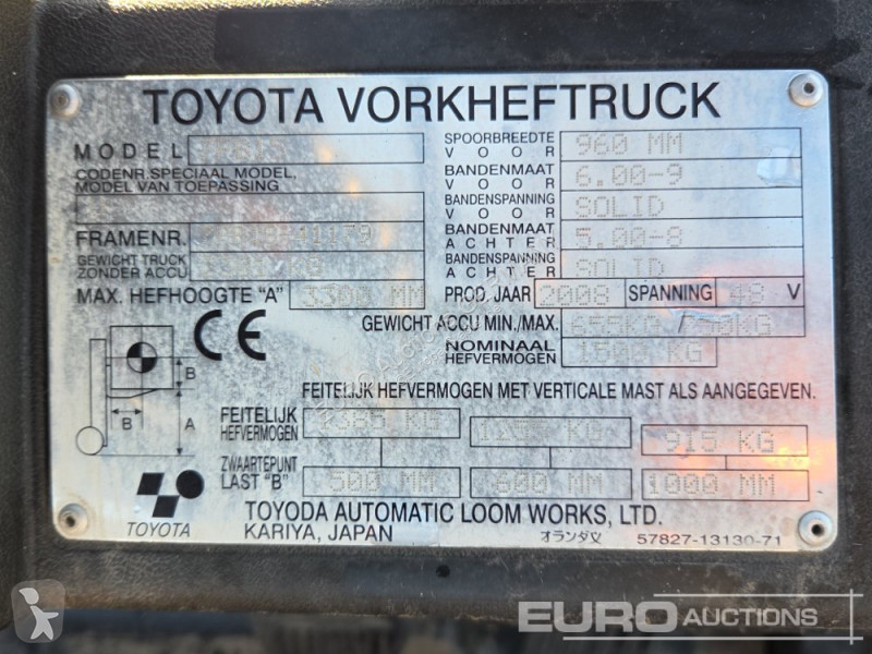 Chariot élévateur Toyota 7FB15