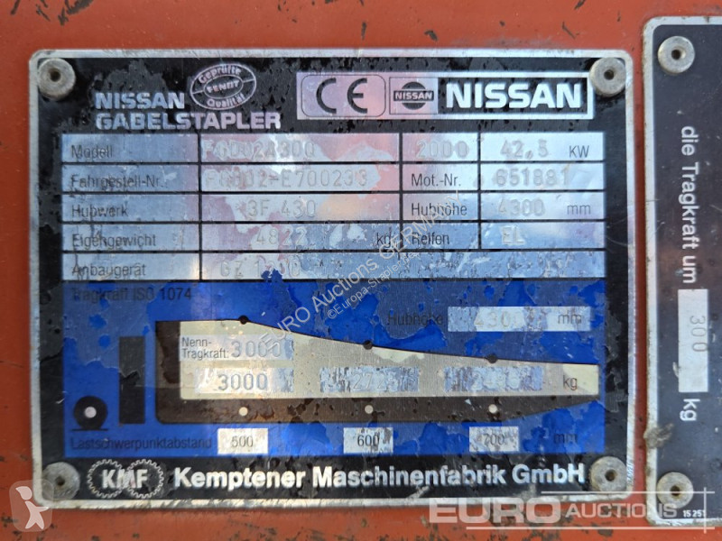 Chariot élévateur Nissan FGD02A300
