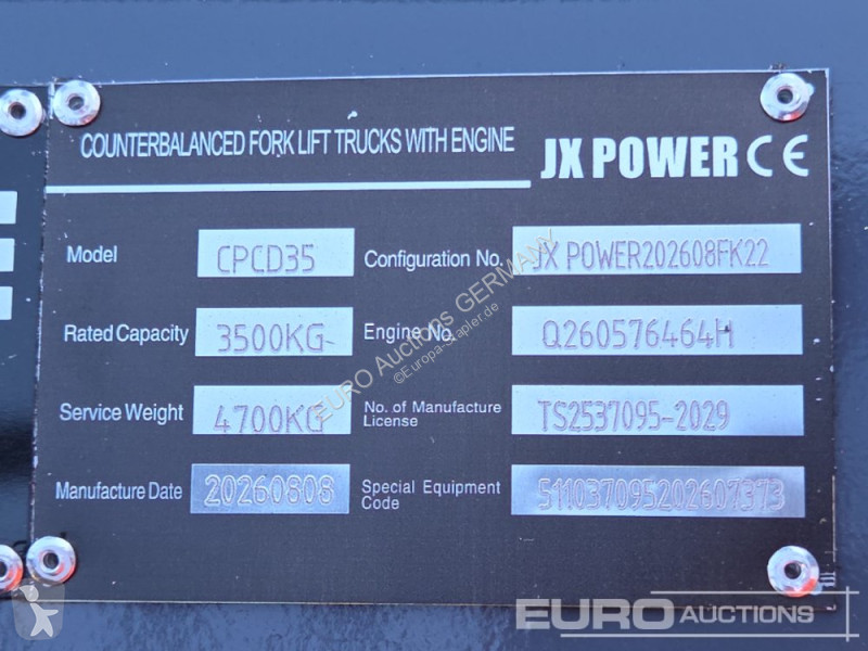 Løftetruck JX Power CPCD35