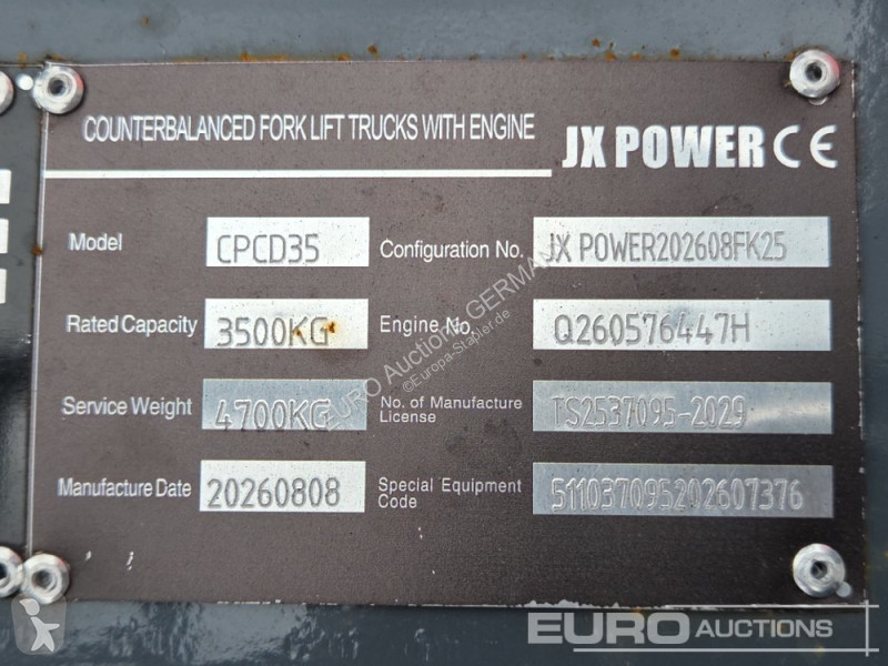 Løftetruck JX Power CPCD35