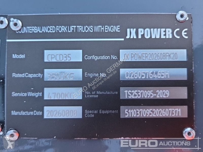 Løftetruck JX Power CPCD35
