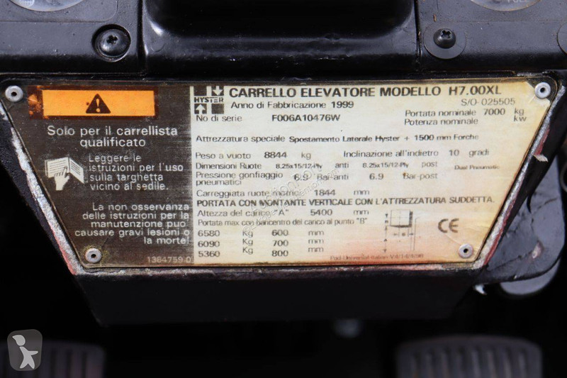Carretilla elevadora Hyster H7.00XL