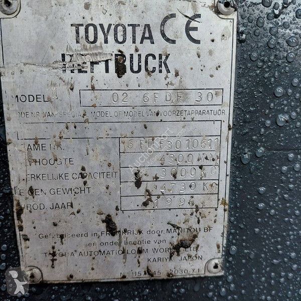 Vysokozdvižný vozík Toyota 02 6FDF 30