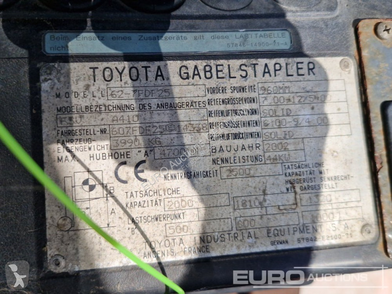 Carretilla elevadora Toyota 62-7FDF25