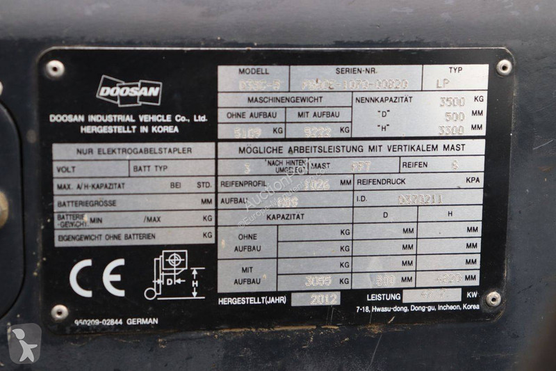 Doosan G35C-5 Forklift