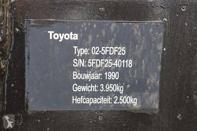 Chariot élévateur Toyota 02-5FDF25