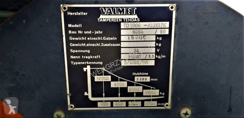 Stivuitor  Wózek widłowy VALMET TD 1006