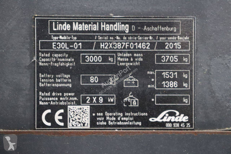 Chariot élévateur Linde E30L-01