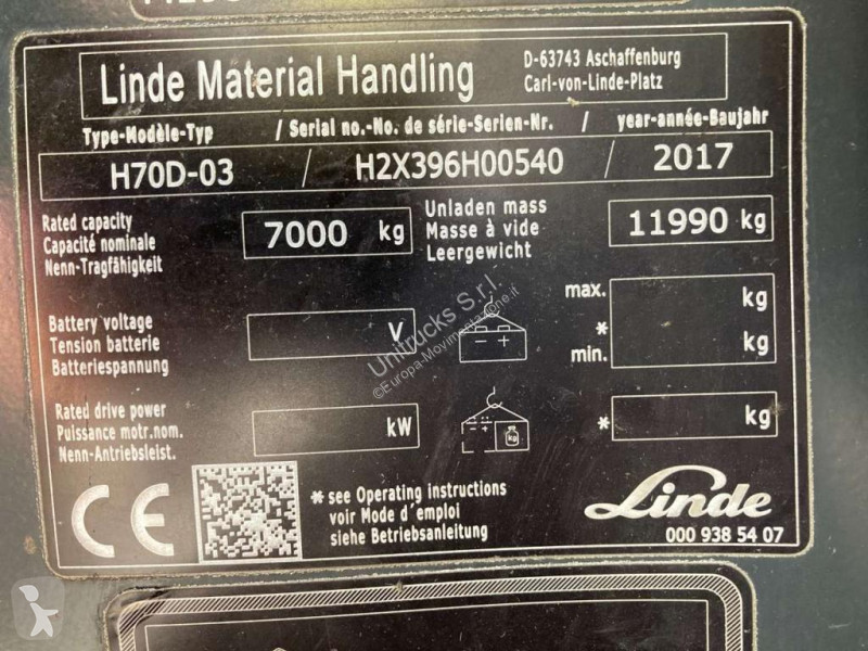 Chariot élévateur Linde H70D-03