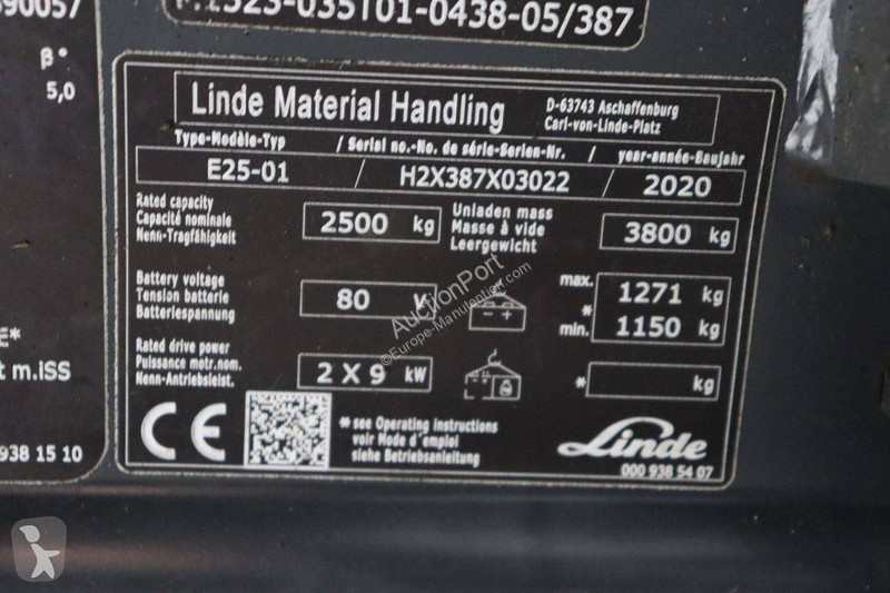 Chariot élévateur Linde E25-01