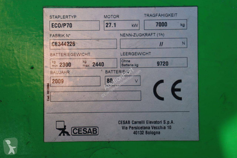 Vysokozdvižný vozík Cesab ECO/P70