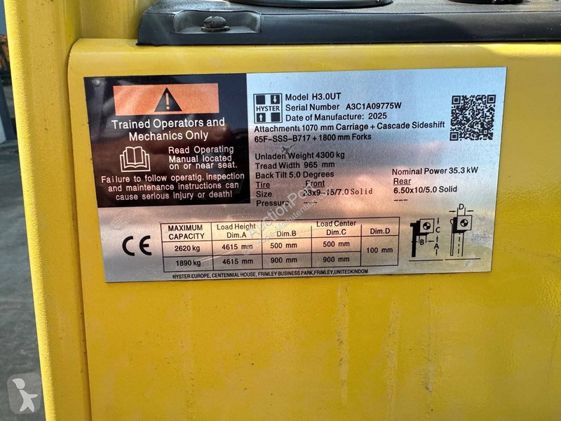 Vysokozdvižný vozík Hyster H3.0