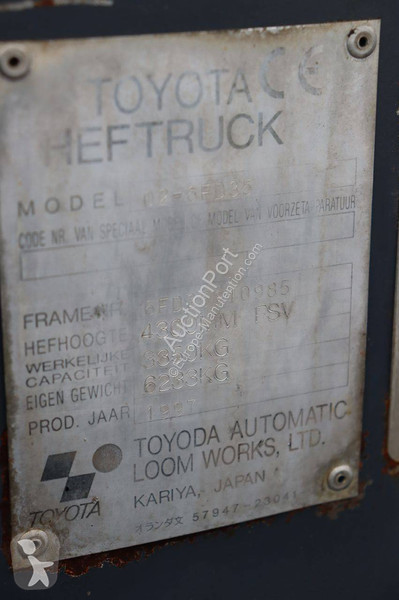 Empilhador elevador Toyota 02-6FD35