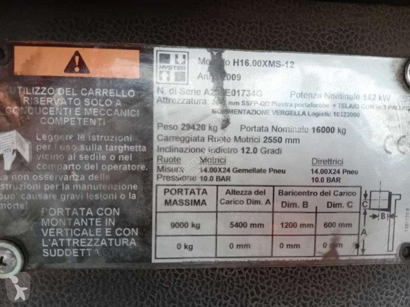 Carrello elevatore Hyster H16.00XMS-12