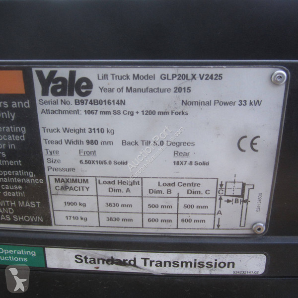 Навантажувач вилковий Yale GLP20LX