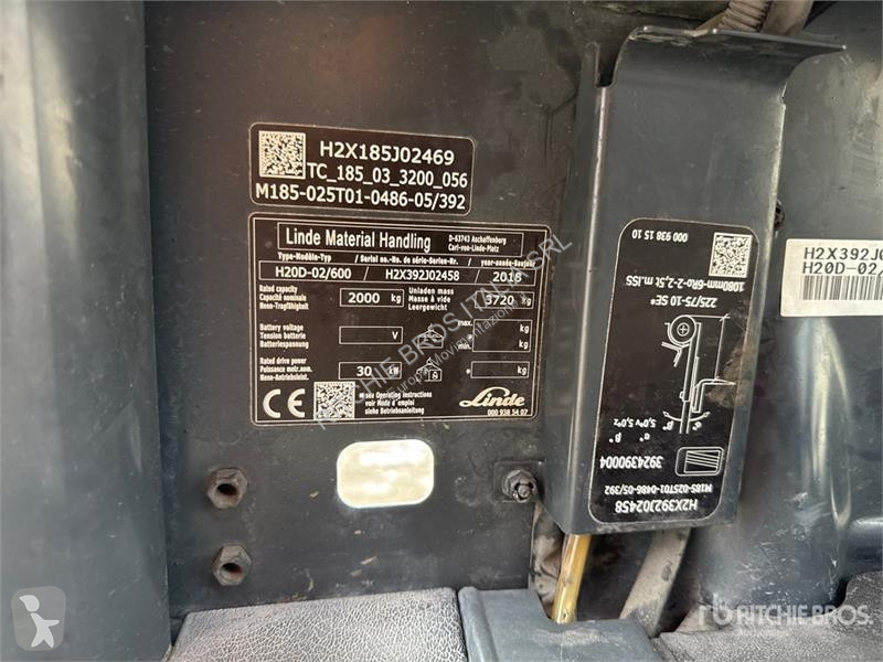 Heftruck Linde H20D-02 2000 kg Forklift