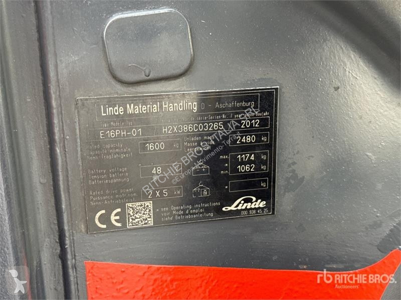 可升降式叉车 Linde E16PH-01 1600 kg Electric Forklift
